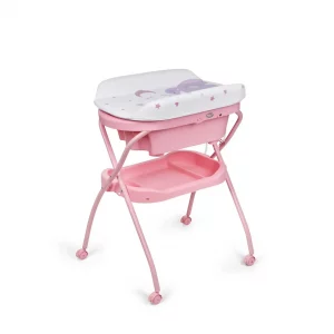 Bañera cambiador Bubble Rosa