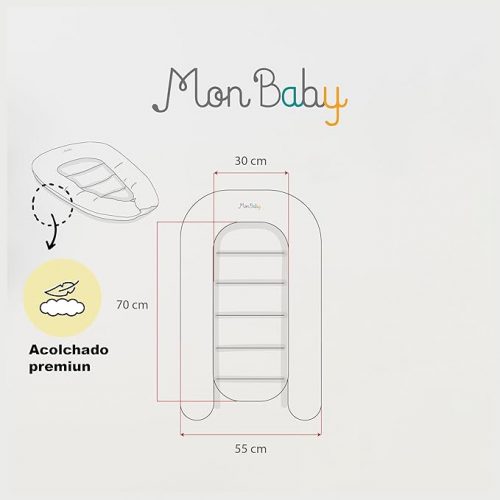 Cuna Nido 75 cm Mon Baby Floral - Imagen 5