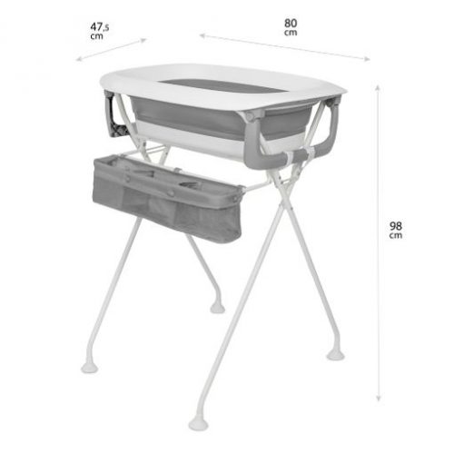 Bañera Bebé Plegable Con Soporte y Reductor Vera - Imagen 3