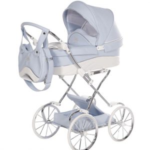 Cochecito Muñecas Junama Mini Lulla Celeste