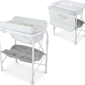 Bañera Con Cambiador Plegable Toral Valeria Gris