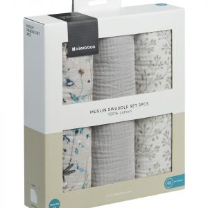 Pack 3 Muselinas 100x100cm Dreamy Fields Grey