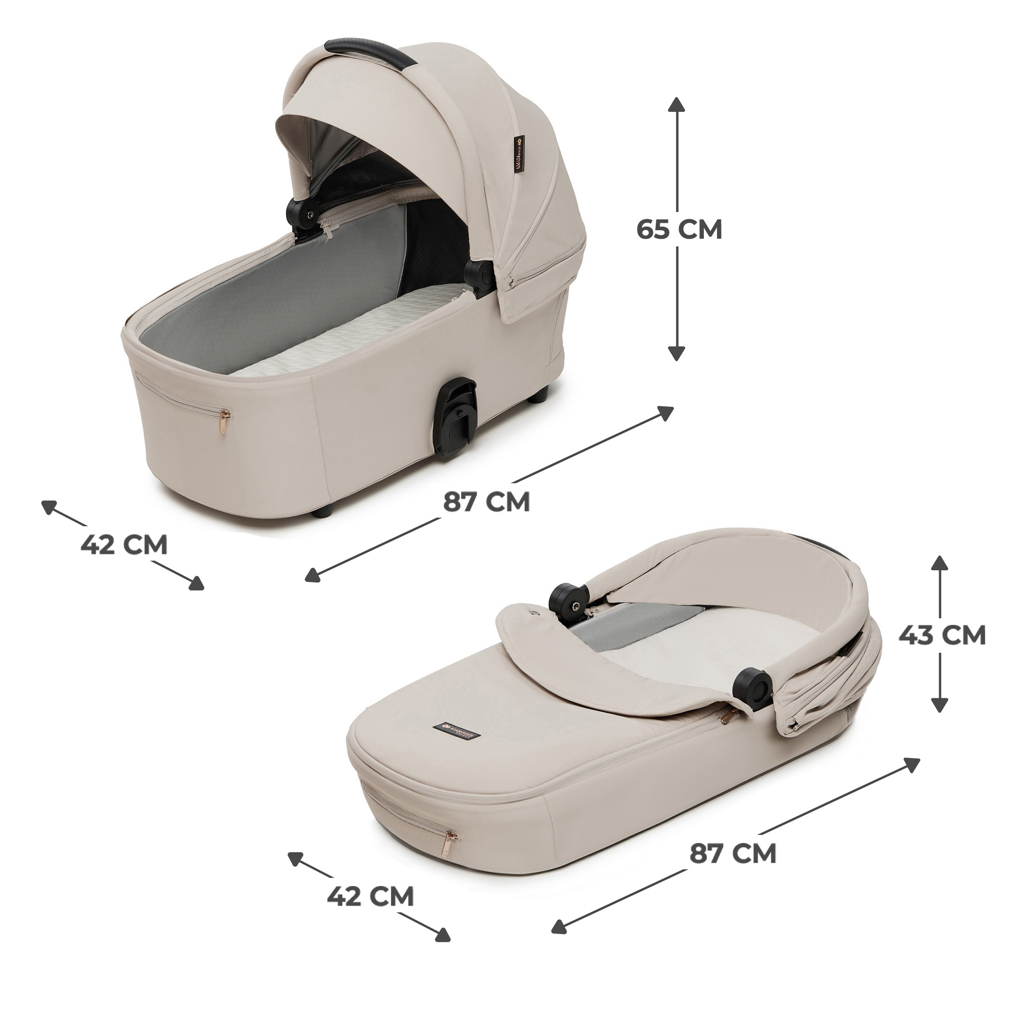 Carrito bebé multifuncional NEA 2 Beig - Imagen 6