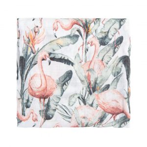 Muselina Bambú 120x120cm Flamingo Bimbidreans