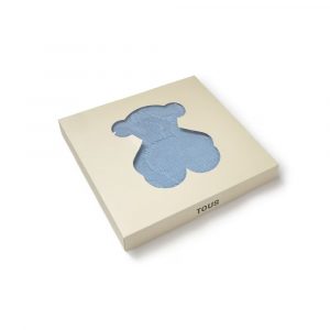 Toquilla Manta Bebé Punto Nilo Celeste Tous