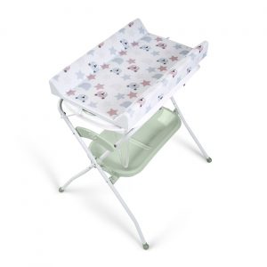Cambiador con bañera plegable Zoe Verde